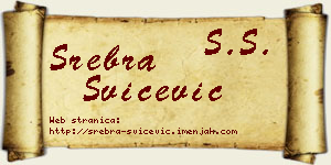 Srebra Svičević vizit kartica
